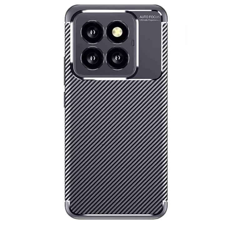 Mey İthalat®   Mi 14T Pro Kılıf Auto Focus Karbon Kapak - Lacivert