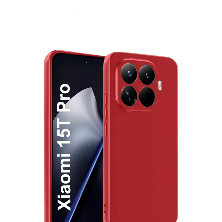 Mey İthalat®   Mi 15T Pro First Silikon - Kırmızı