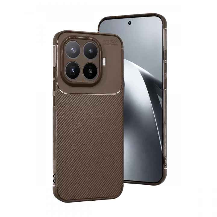 Mey İthalat®   Mi 17T Pro Auto Focus Karbon Kapak - Kahverengi