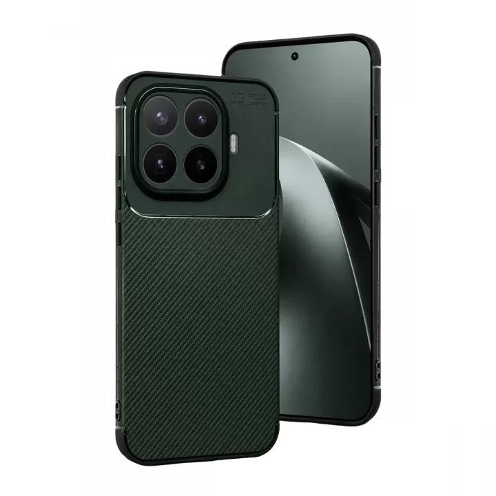 Mey İthalat®   Mi 17T Pro Auto Focus Karbon Kapak - Koyu Yeşil