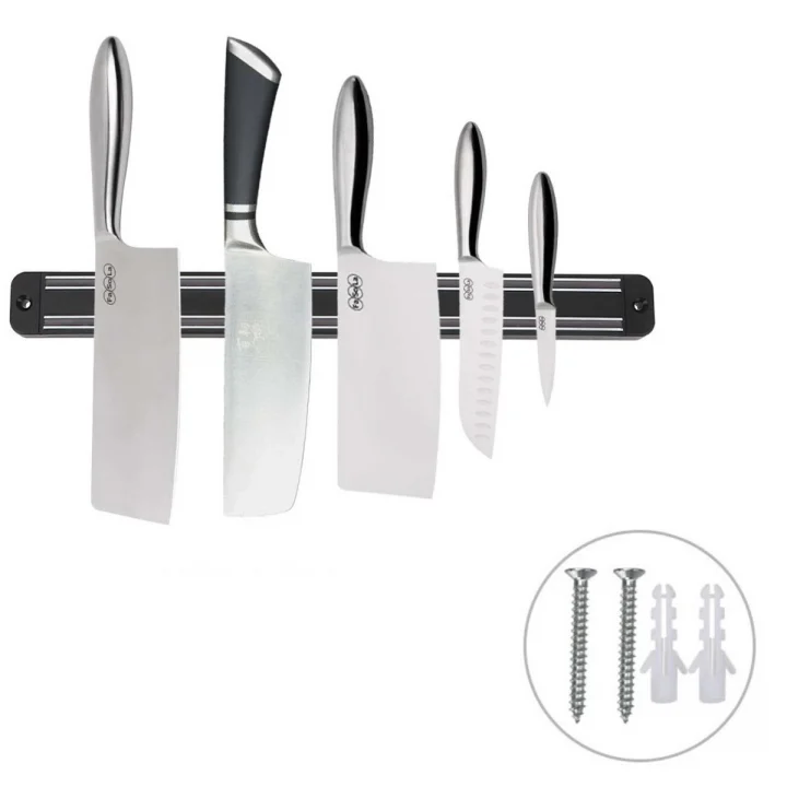 Mey İthalat®  Mıknatıslı Paslanmaz Duvar Bıçak Askısı Standı 33 Cm  Aparat