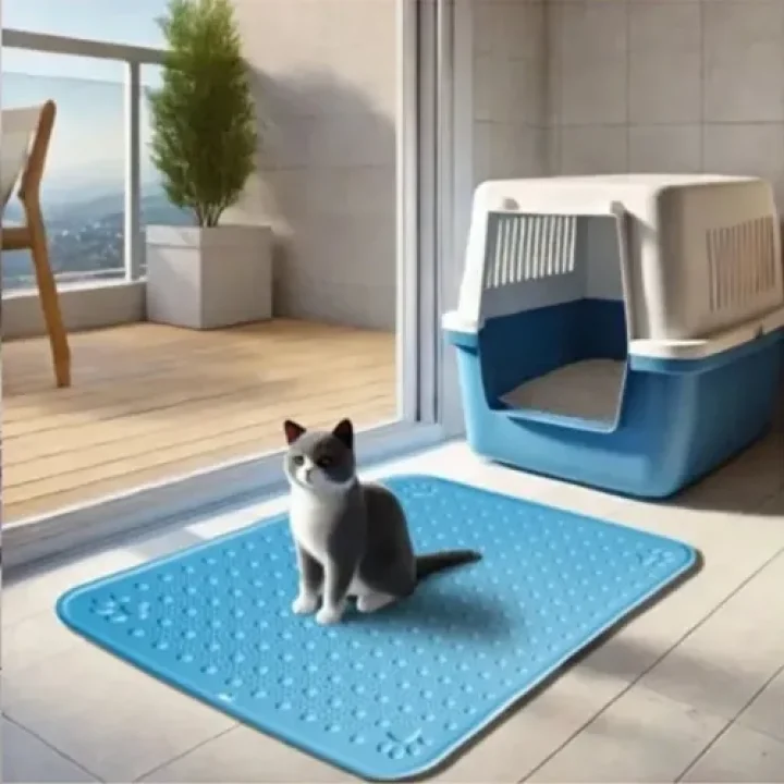 Mey İthalat® Mikopet Kaymaz Evcil Hayvan Tuvalet Önü Paspası