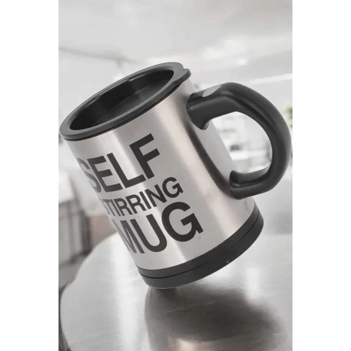 Mey İthalat® Mikser Kupa Yazılı Mug Bardak Karıştırma Özelliği