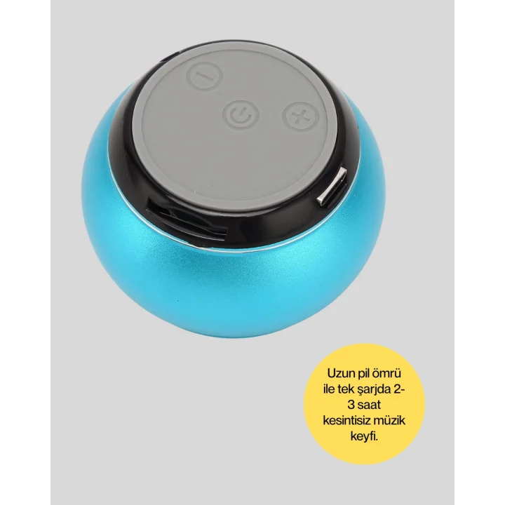 Mey İthalat® Mini Bluetooth Speaker | Uzun Pil Ömrü, Şık ve Hafif Tasarım Yeni Nesil