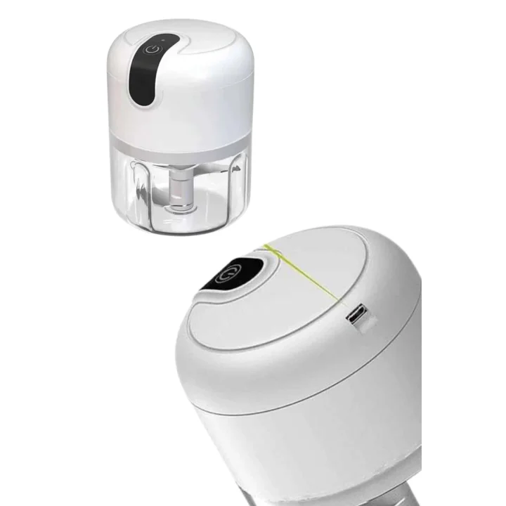 Mey İthalat® Mini Doğrayıcı Rondo Taşınabilir Mini El Blender Paslanmaz Çelik
