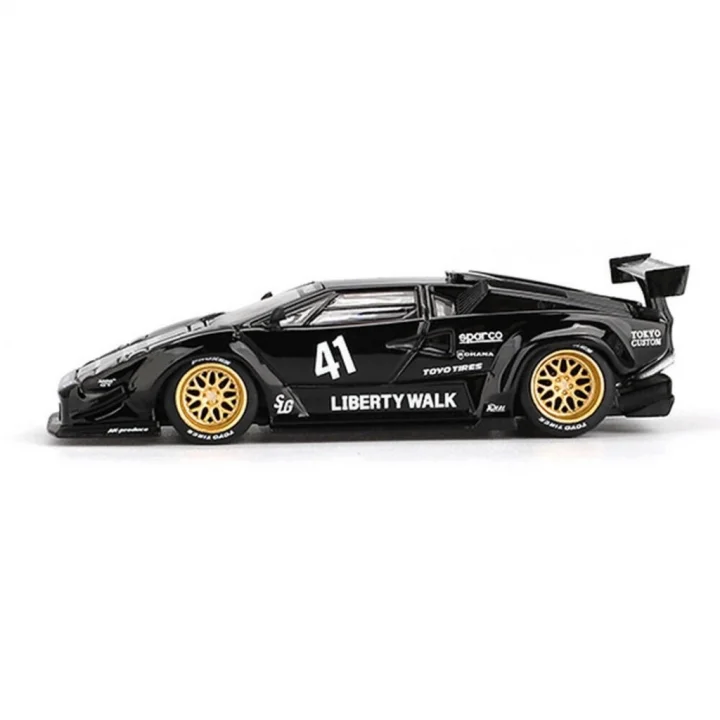 Mey İthalat® Mini GT 1/64 Lamborghini Countach LB-WORKS Black Blister Paket