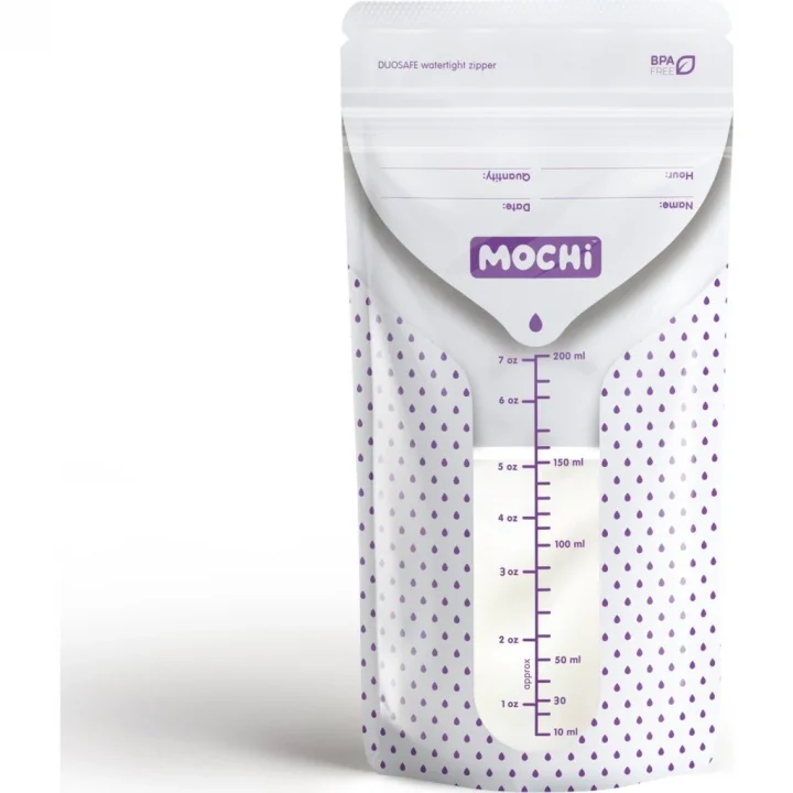 Mey İthalat® Mochi Anne Sütü Saklama Poşeti 50 Adet 200ml