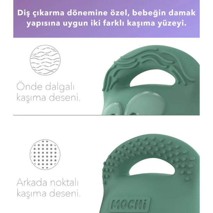 Mey İthalat® Mochi Diş Kaşıyıcı Yeşil