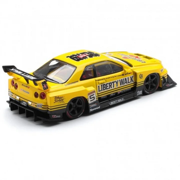 Mey İthalat® Model Araç 1/64  LB-ER34 Super Silhouette SKYLINE Sport Yellow