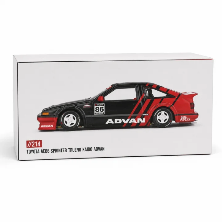 Mey İthalat® Model ARAÇ KaidoHouse 1/64 AE86 Sprinter Trueno Kaido ADVAN