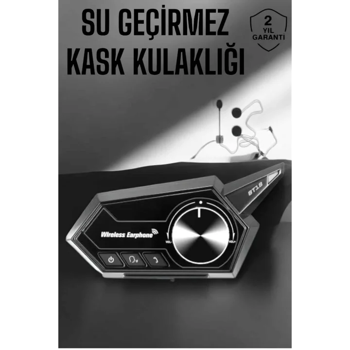 Mey İthalat® Motorcu Kulaklığı Kask Kulaklığı ANC Özelliği Sesli Görüşme Özelliği
