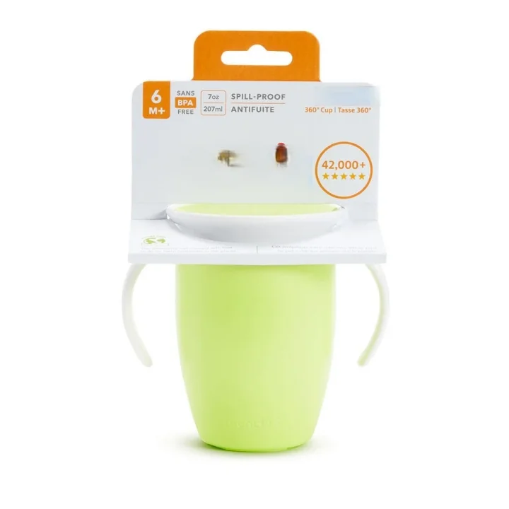 Mey İthalat® Mucize 360° Alıştırma Bardağı 6 Ay+ 207 ml Yeşil