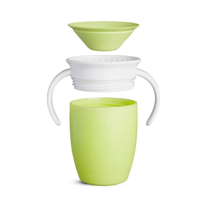 Mey İthalat® Mucize 360° Alıştırma Bardağı 6 Ay+ 207 ml Yeşil