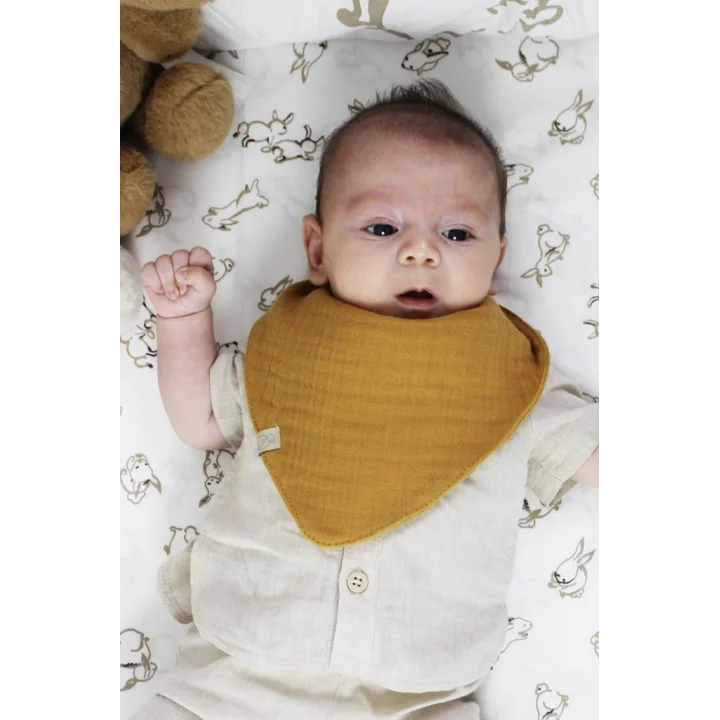 Mey İthalat®   Müslin Fular Önlük 3Lü 60102 Kiremit Bej Hardal