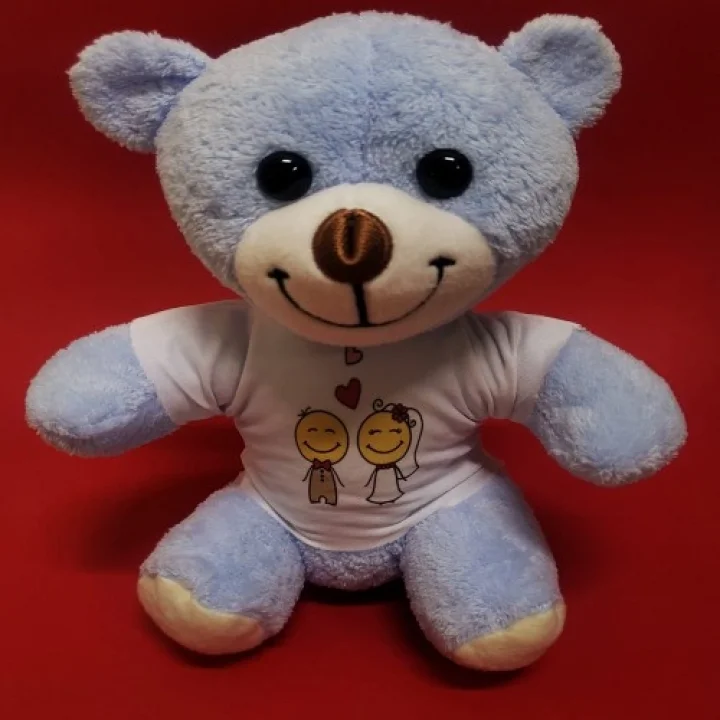 Mey İthalat® Mutlu Çift Tişörtlü Peluş Ayı