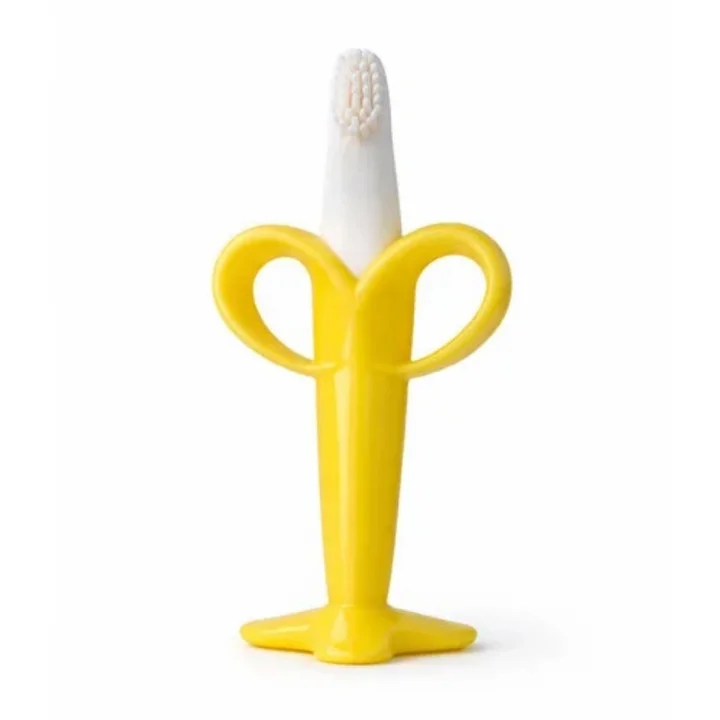 Mey İthalat®  Muz Şekilli Diş Kaşıma Aparatı – Bebekler İçin Silikon Diş Kaşıyıcı, Diş Çıkarma Oyuncağı