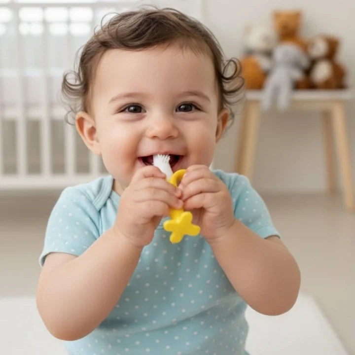 Mey İthalat®  Muz Şekilli Diş Kaşıma Aparatı – Bebekler İçin Silikon Diş Kaşıyıcı, Diş Çıkarma Oyuncağı