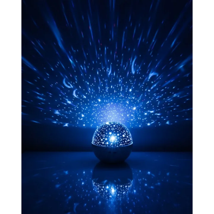 Mey İthalat® Müzikli Yıldız Yansıtmalı Dekoratif Gece Lambası