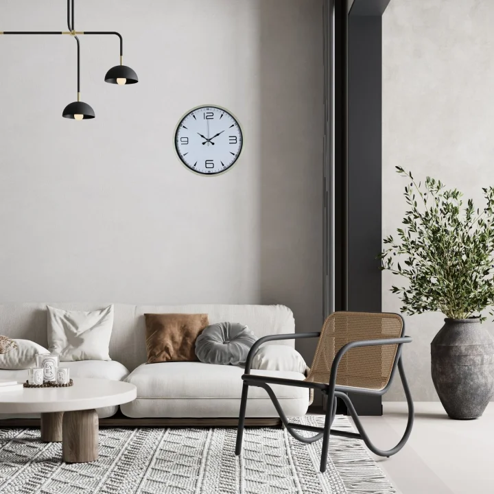 Mey İthalat® Natural Krem 36 Cm Duvar Saati