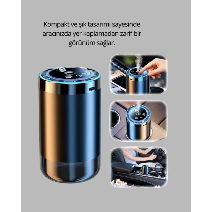 Mey İthalat® Nemlendirme ve Aromaterapi Özellikli Yıldız Işıklı Difüzör