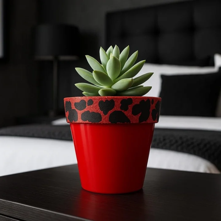 Mey İthalat® Nf Ferrari Kırmızı Saksı 1.7 litre