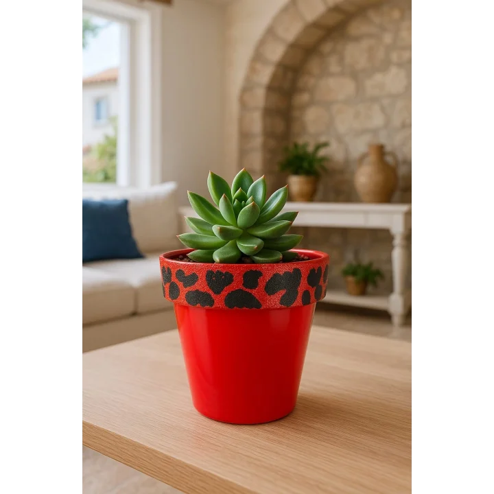 Mey İthalat® Nf Ferrari Kırmızı Saksı 1.7 litre