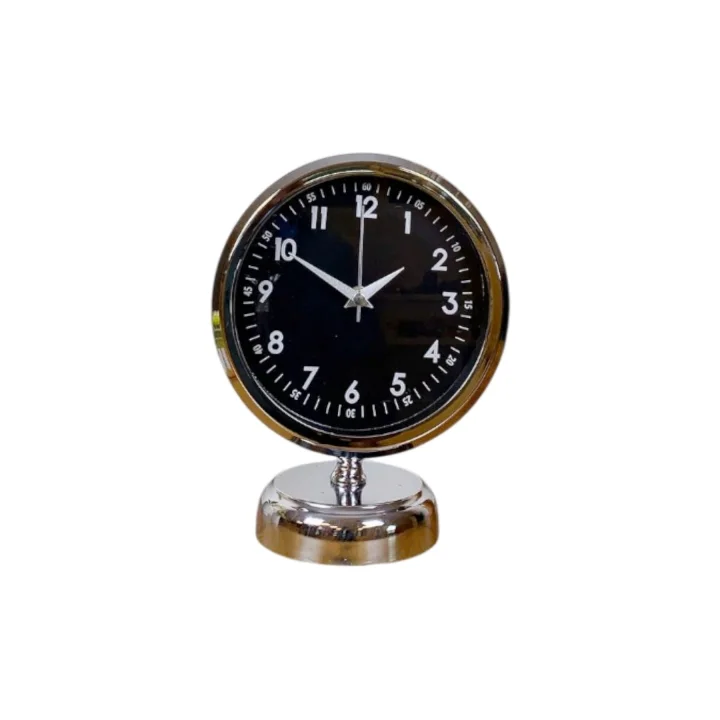 Mey İthalat®  Night 25 x 20 Cm Krom Zarif Masa Saati