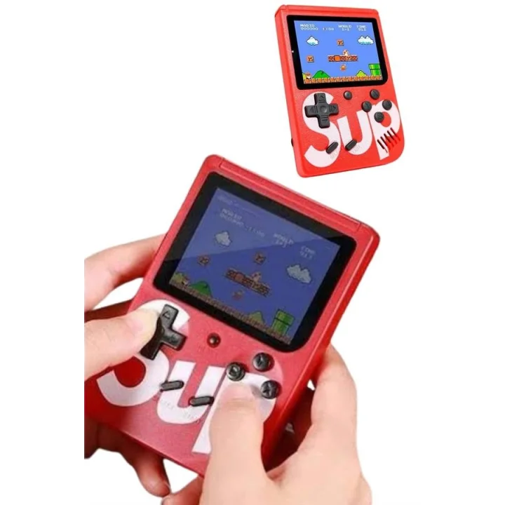 Mey İthalat® Nostalji Oyunlu Mini Atari Gamebox 400 Oyunlu El Atarisi