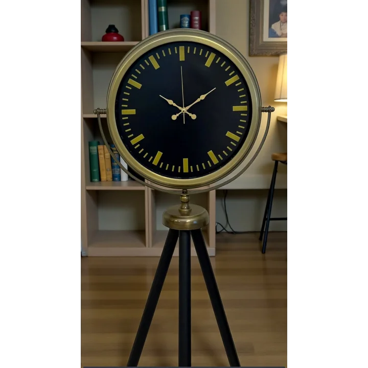 Mey İthalat® Nostalji Şık Tasarım Tripod Ayaklı Saat