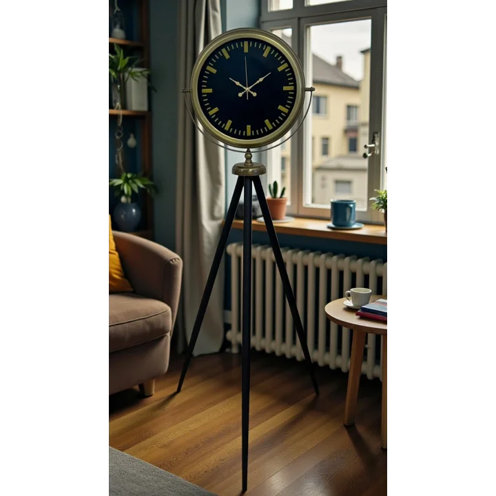 Mey İthalat® Nostalji Şık Tasarım Tripod Ayaklı Saat