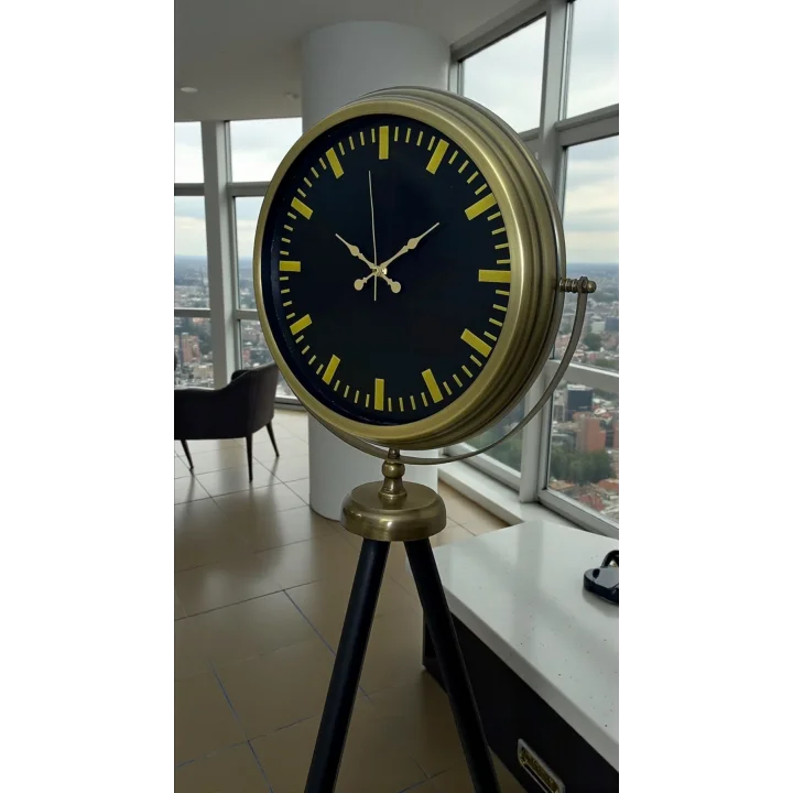 Mey İthalat® Nostalji Şık Tasarım Tripod Ayaklı Saat
