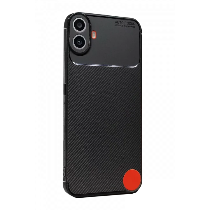 Mey İthalat®  Nothing Phone Nothing CMF Phone 1 Auto Focus Karbon Kapak - Siyah