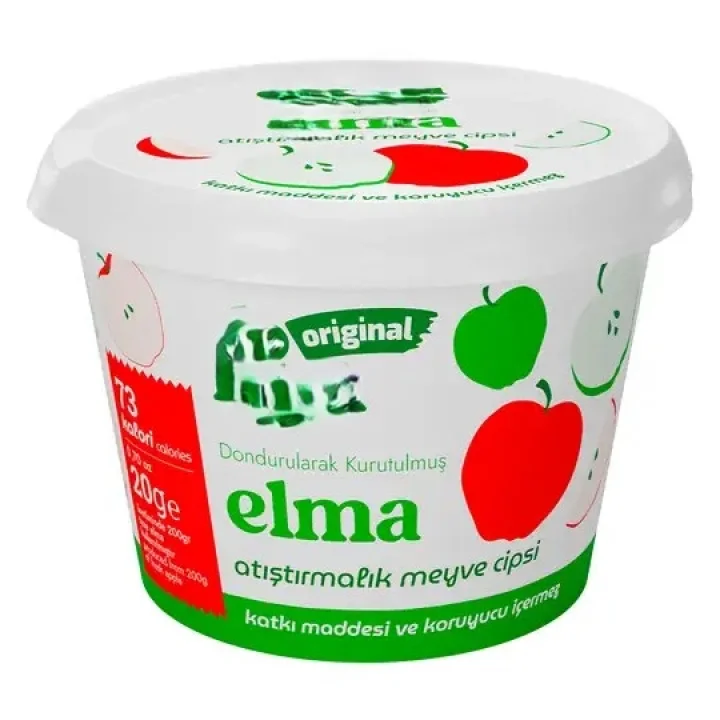 Mey İthalat® Original Elma Atıştırmalık Meyve Cipsi 20gr
