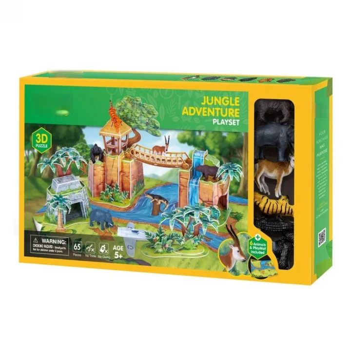 Mey İthalat® Orman Hayvanları Oyun Seti 3D Puzzle