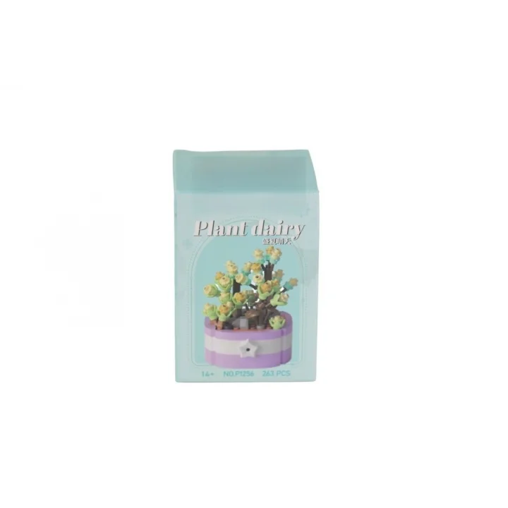 Mey İthalat® P1256 SİMÜLASYON ÇİÇEK SERİSİ 263 PARÇA BLOCK OYUNCAK