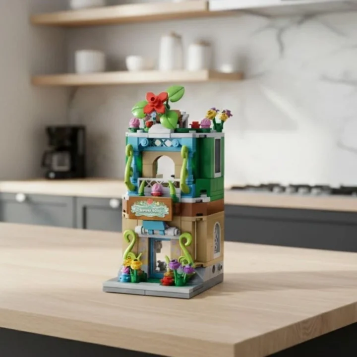 Mey İthalat® P657037 ÇİÇEK DÜKKANI 280 PARÇA BLOCK OYUNCAK