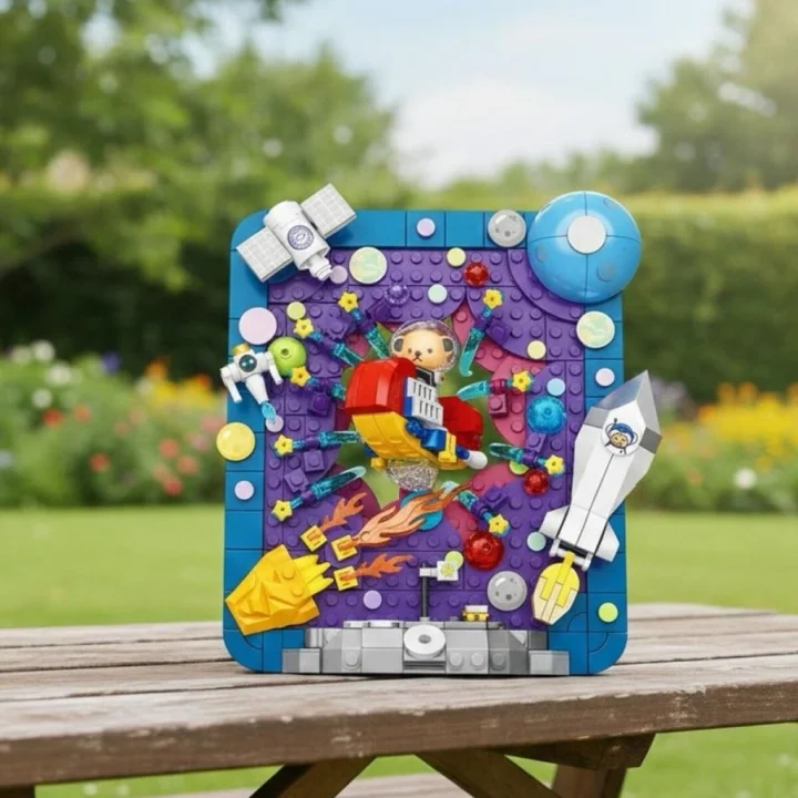 Mey İthalat® P881506 TEDDY UZAY ARACI 368 PARÇA BLOCK OYUNCAK