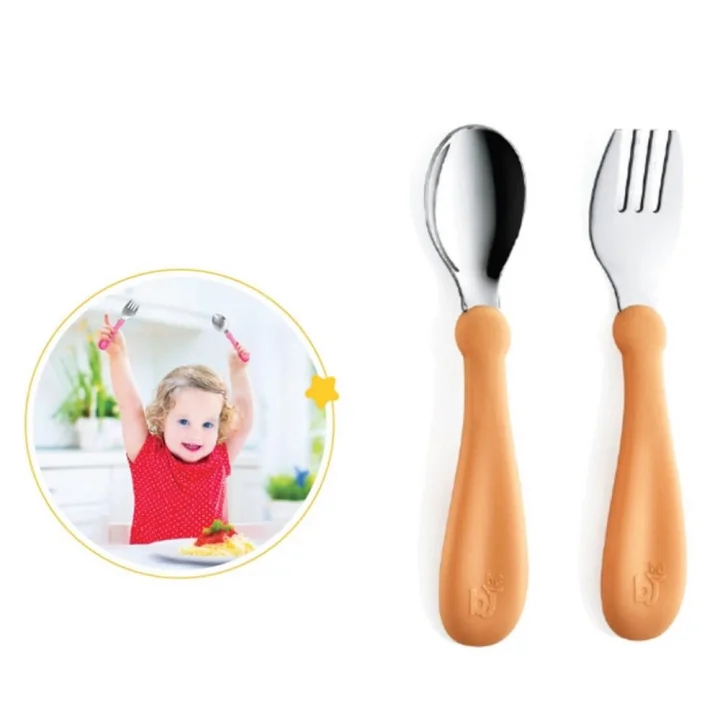 Mey İthalat®  Paslanmaz Çelik Çatal Kaşık Seti 522 Somon
