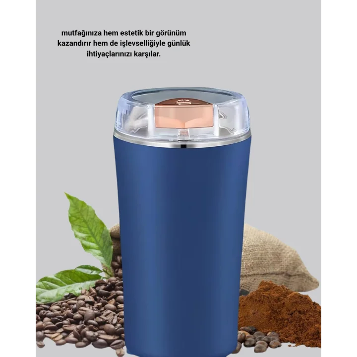 Mey İthalat® Paslanmaz Çelik Kahve ve Baharat Öğütücü – Otomatik Mekanizma