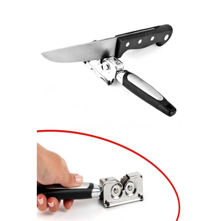 Mey İthalat®  Paslanmaz Çelik Kolay Bıçak Bileme Keskinleştirme Aleti Aparatı