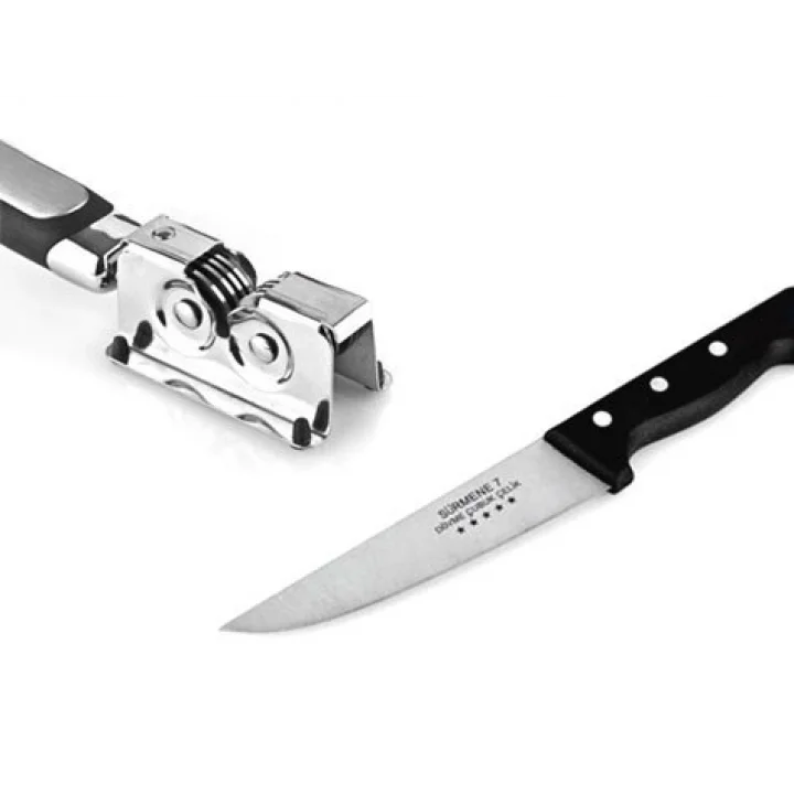 Mey İthalat®  Paslanmaz Çelik Kolay Bıçak Bileme Keskinleştirme Aleti Aparatı