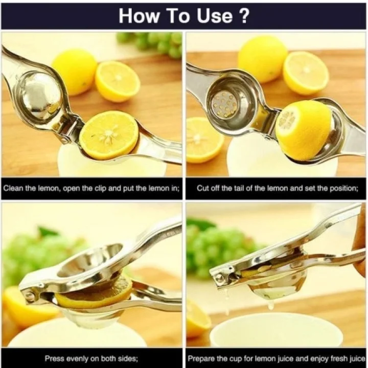 Mey İthalat® Paslanmaz Çelik Limon Sıkacağı