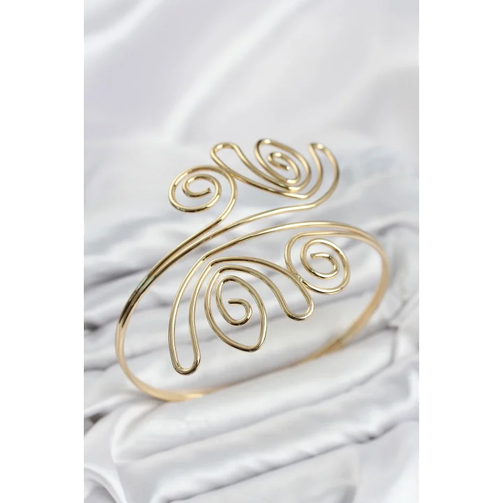 Mey İthalat® Pazu Bileklik Gold Renk Pirinç Bohem Model