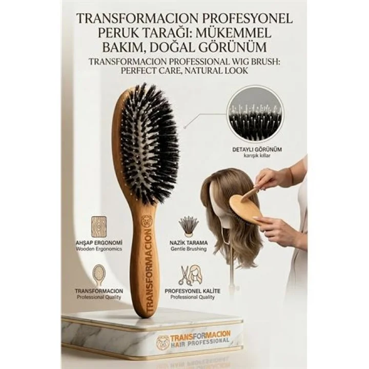 Mey İthalat® Peruk Tarağı - Peruk Bakım Tarağı Ahşap 721655