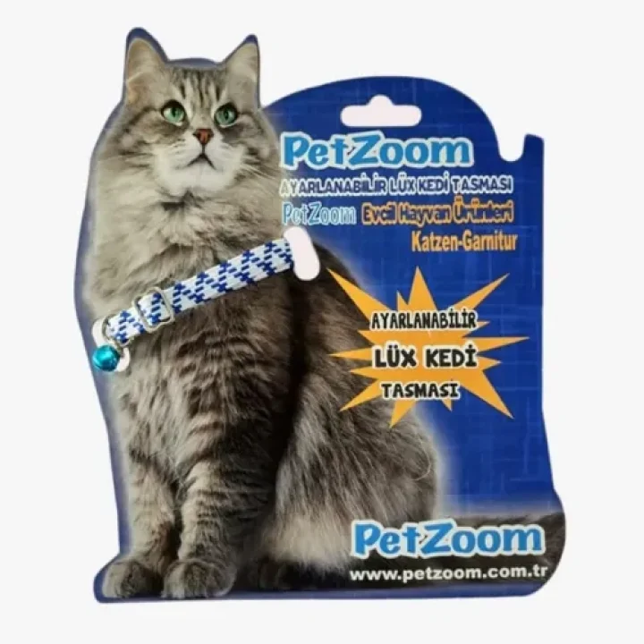 Mey İthalat® PetZoom Ayarlanabilir Lüks Kedi Tasması