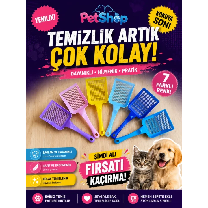 Mey İthalat® Petzoom Kedi Kumu Küreği