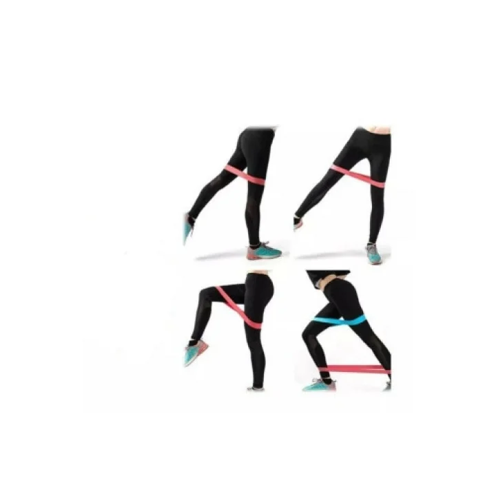 Mey İthalat® Pilates Squat Aerobik Direnç Lastiği 5 Li Paket