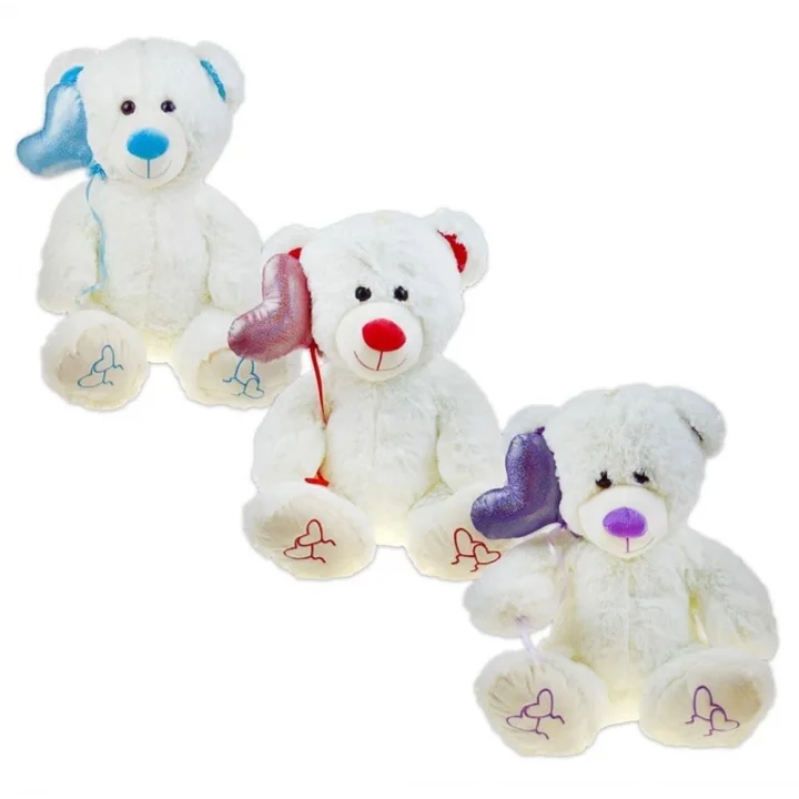 Mey İthalat® PL62486 30 CM KALPLİ BALONLU AYI -HLY