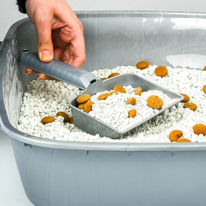 Mey İthalat®  Plastik Evcil Hayvan Kedi Kumu Temizleme Eleme Küreği