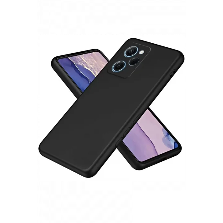 Mey İthalat®   Poco X5 Pro 5G Nano içi Kadife Silikon - Siyah